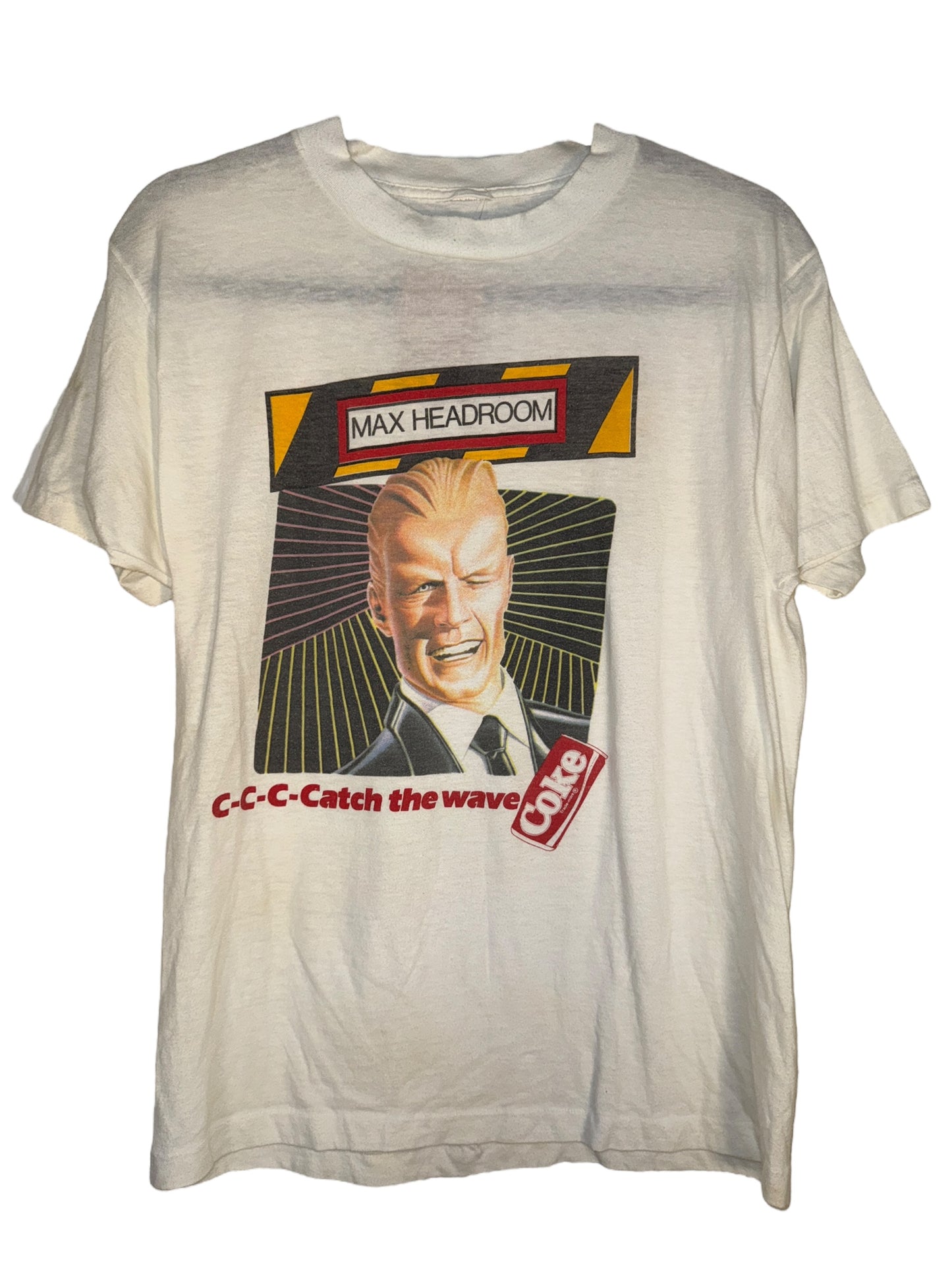 Vintage Coca Cola Tee Max Headroom Coke 1980s