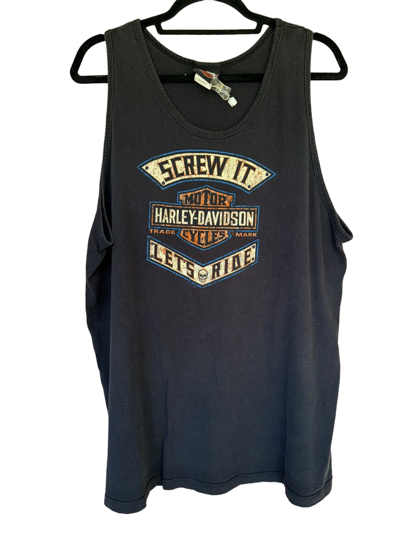 Harley Davidson Tank Top Screw It Lets Ride