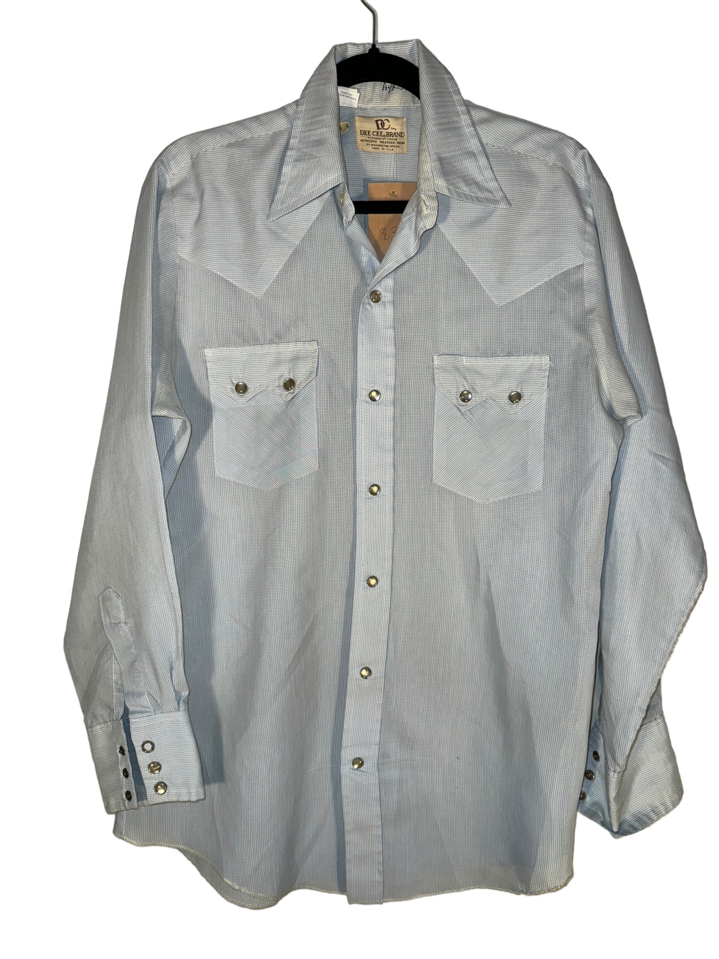 Vintage DeeCee Brand Pearl Snap Sawtooth Pocket Western