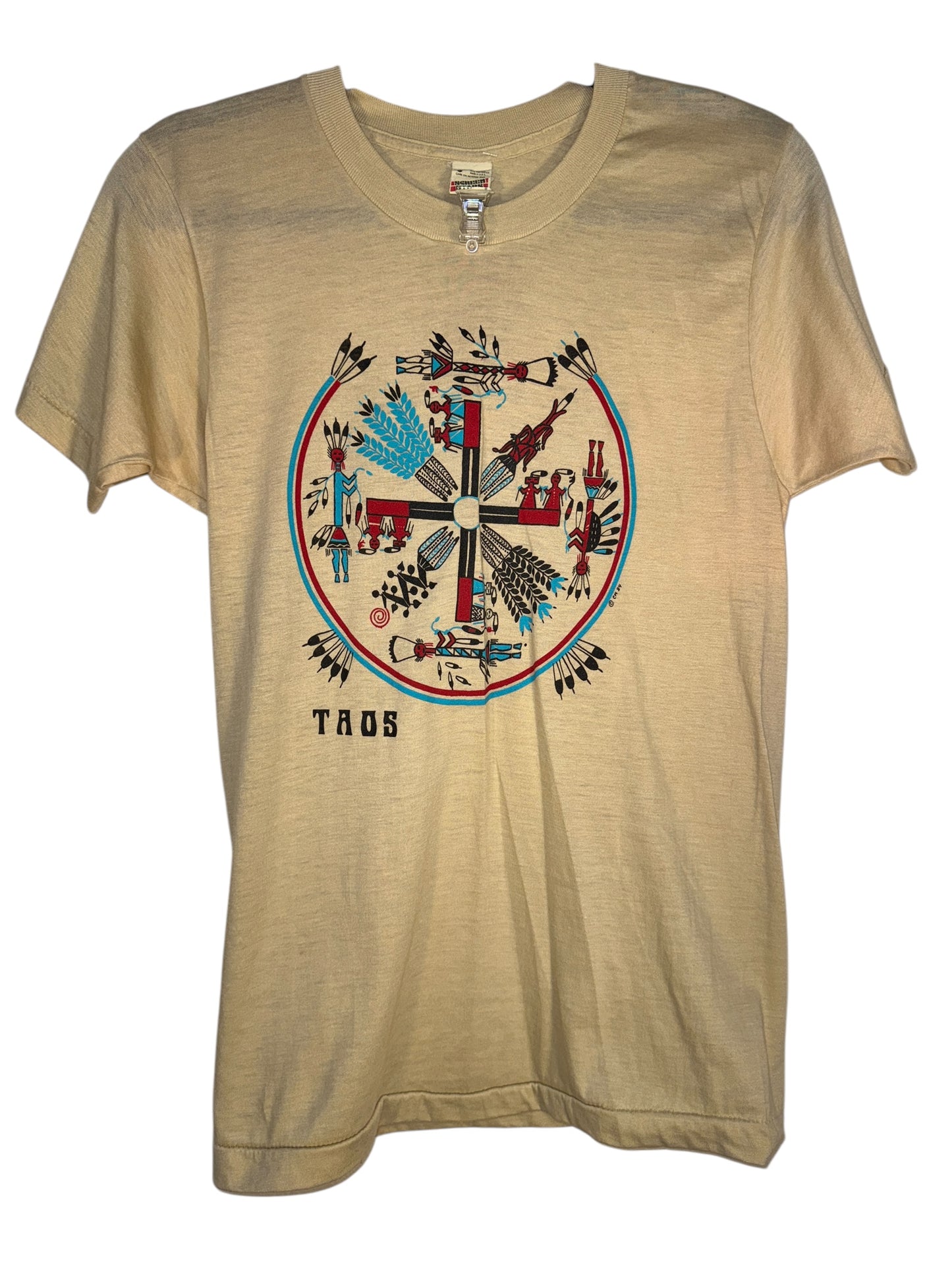 Vintage Taos Shirt Taos New Mexico Tourist Tee Natives 1980s
