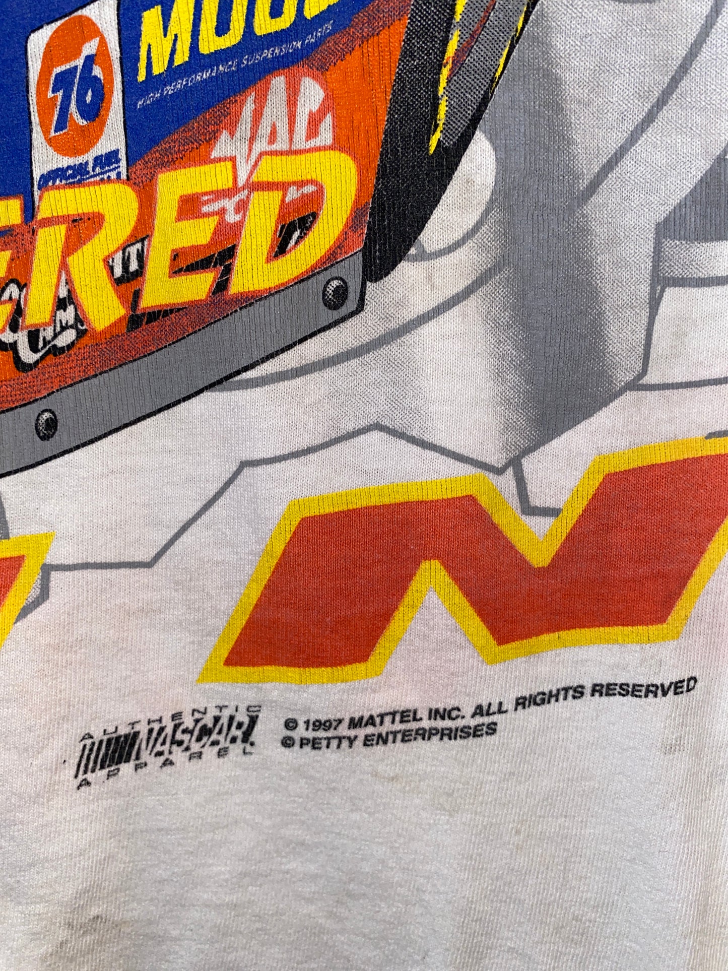Kyle Petty Hot Wheels All Over Print 1997