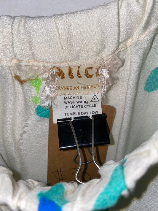 1970s Floral Maxi Skirt