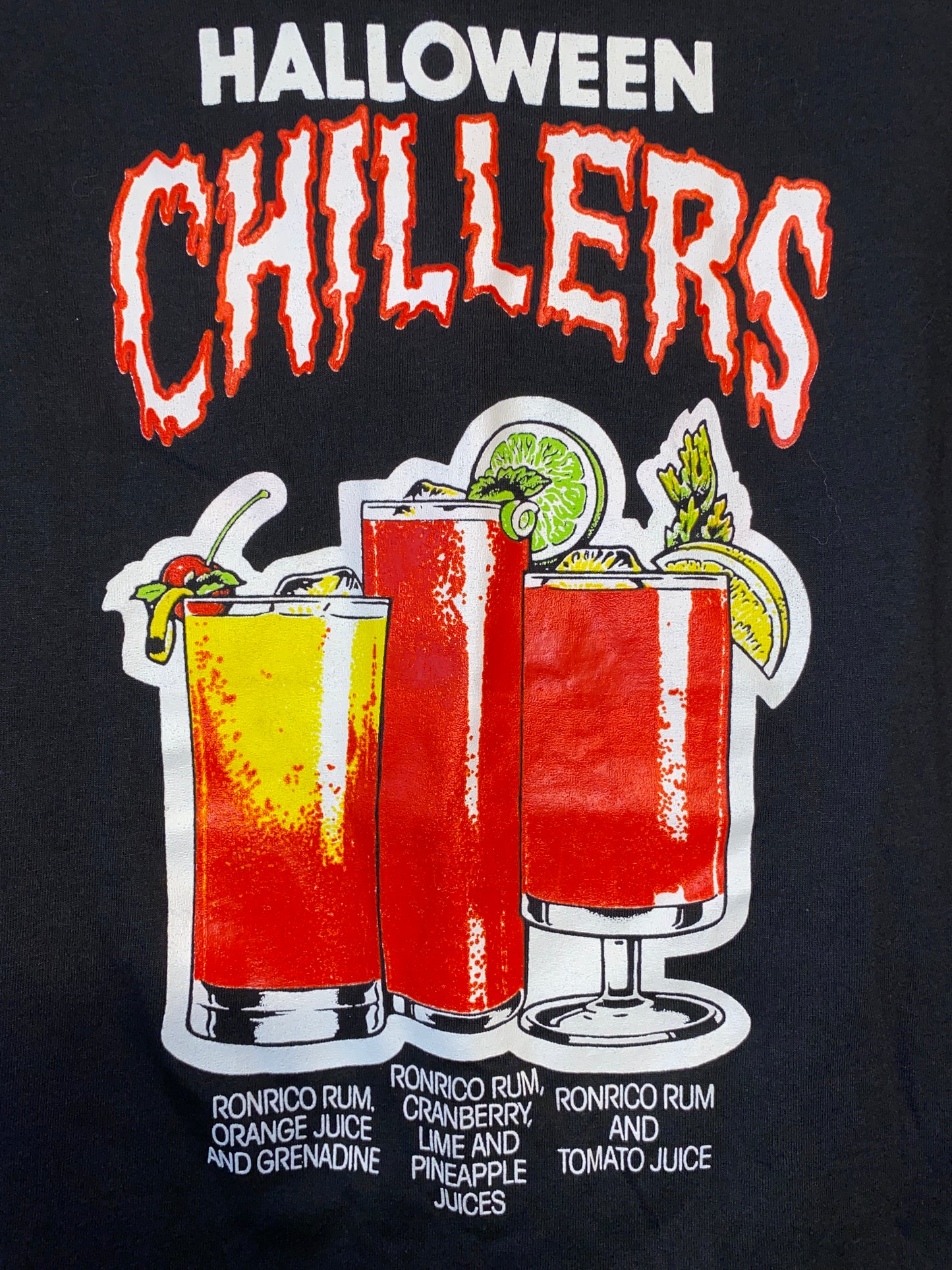 Ronrico Rum Halloween Shirt 1980s