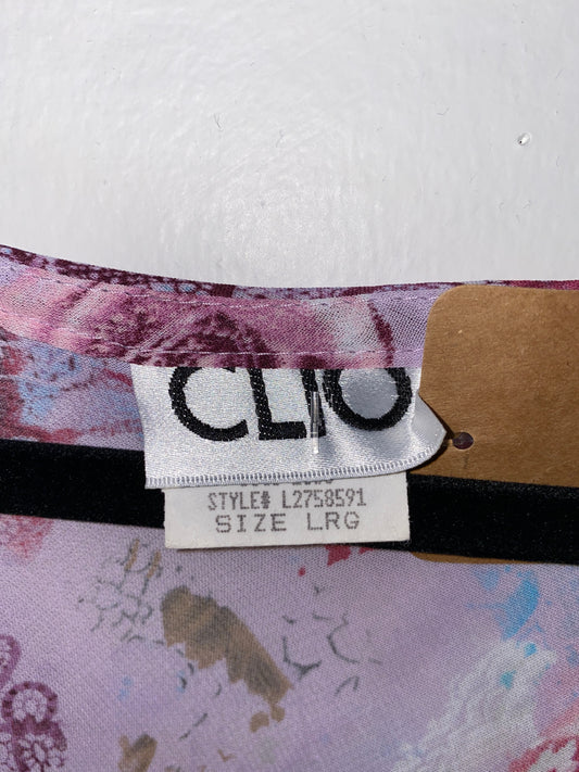 1990s Sheer Flower Blouse by CLIO