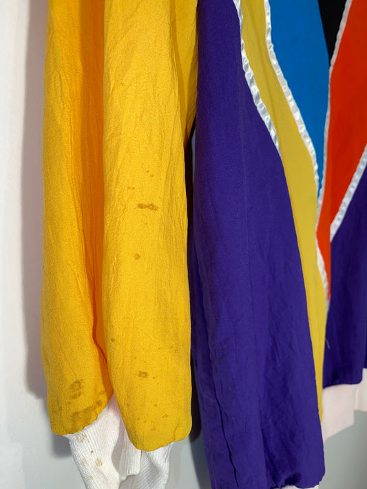 1980s Color Block V Neck Shirt By Teddi Sport