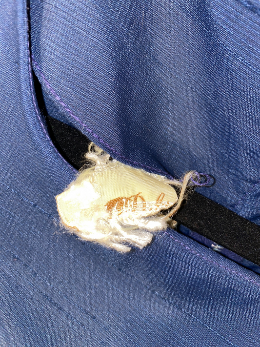 1950s Pleated Simple Dress w Belt (L)