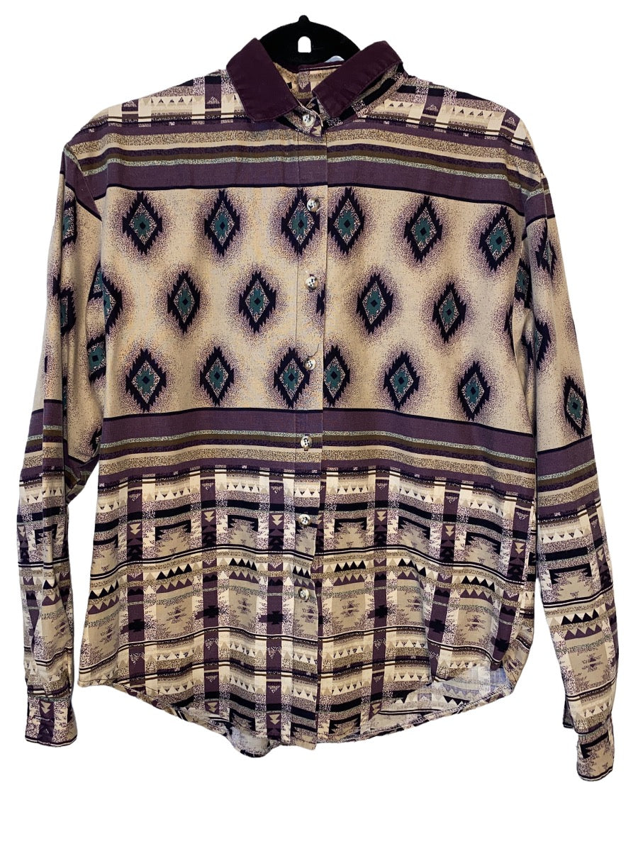 1990s Womens Western Button Up by Roughrider