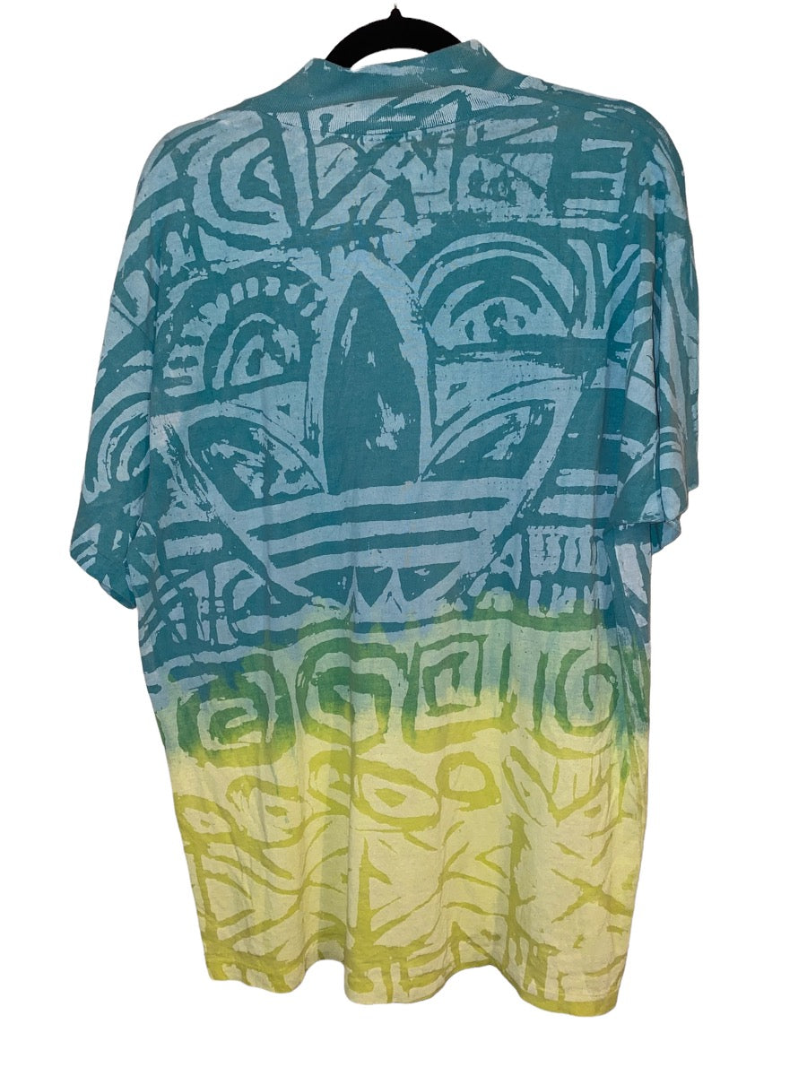 Vintage Neon Adidas All Over Print