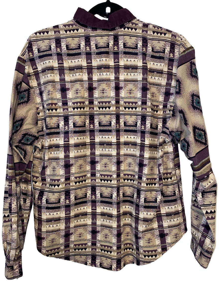 1990s Womens Western Button Up by Roughrider
