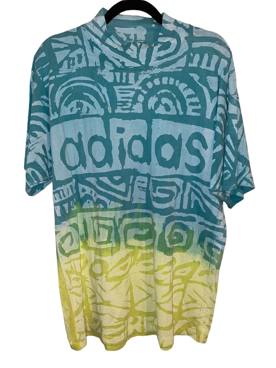 Vintage Neon Adidas All Over Print