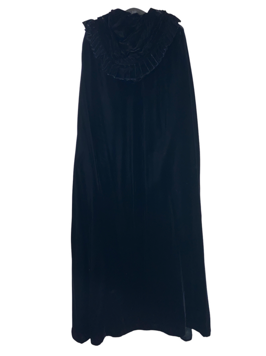Online Exclusive Vintage Floor Length Velvet Cloak