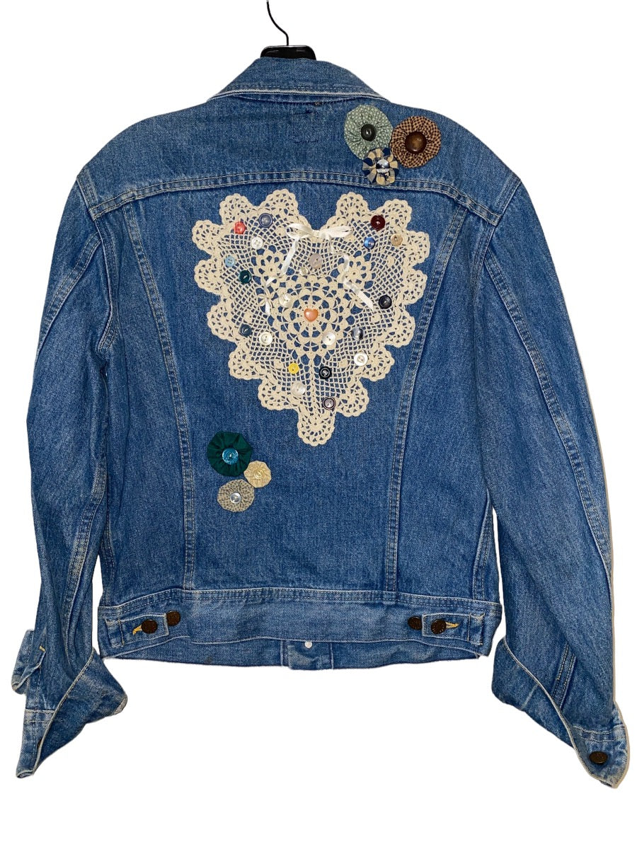 Lee Denim Jacket w Lace and Button Details