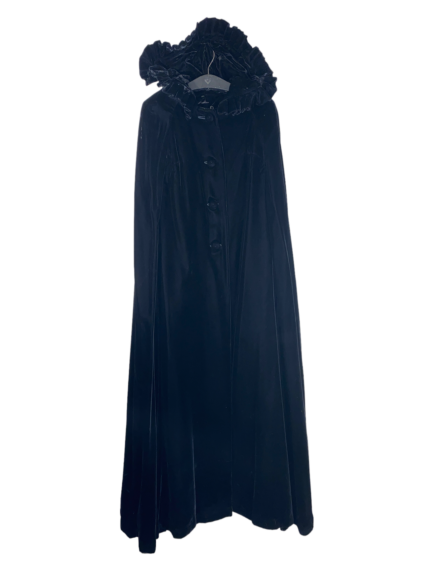 Online Exclusive Vintage Floor Length Velvet Cloak