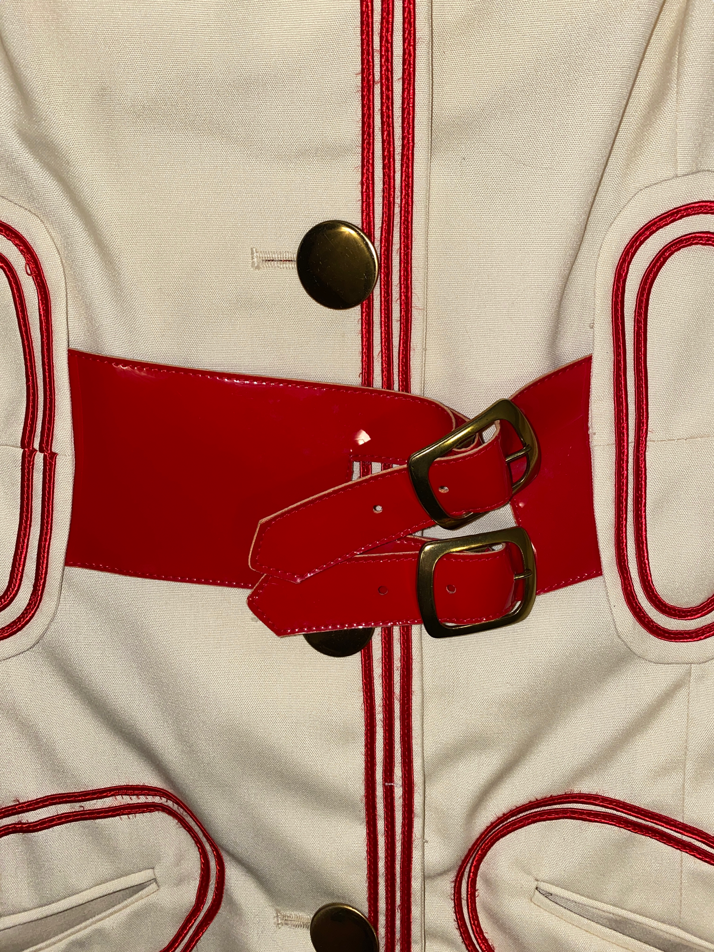 Online Exclusive 1960s Mod Coat with Vinyl Belt by Have A Nice Day
