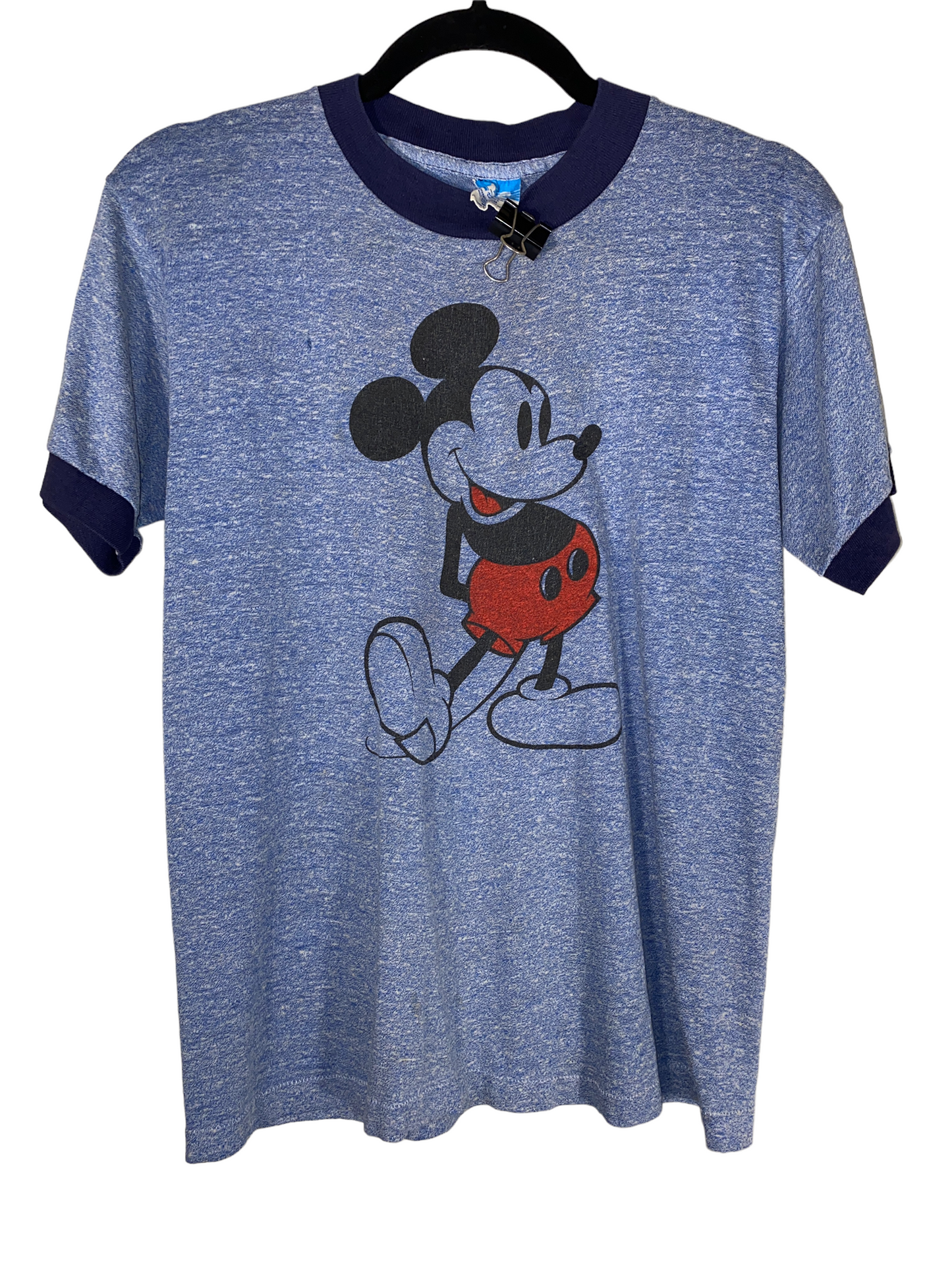 1980s Mickey Mouse Heather Blue Ringer