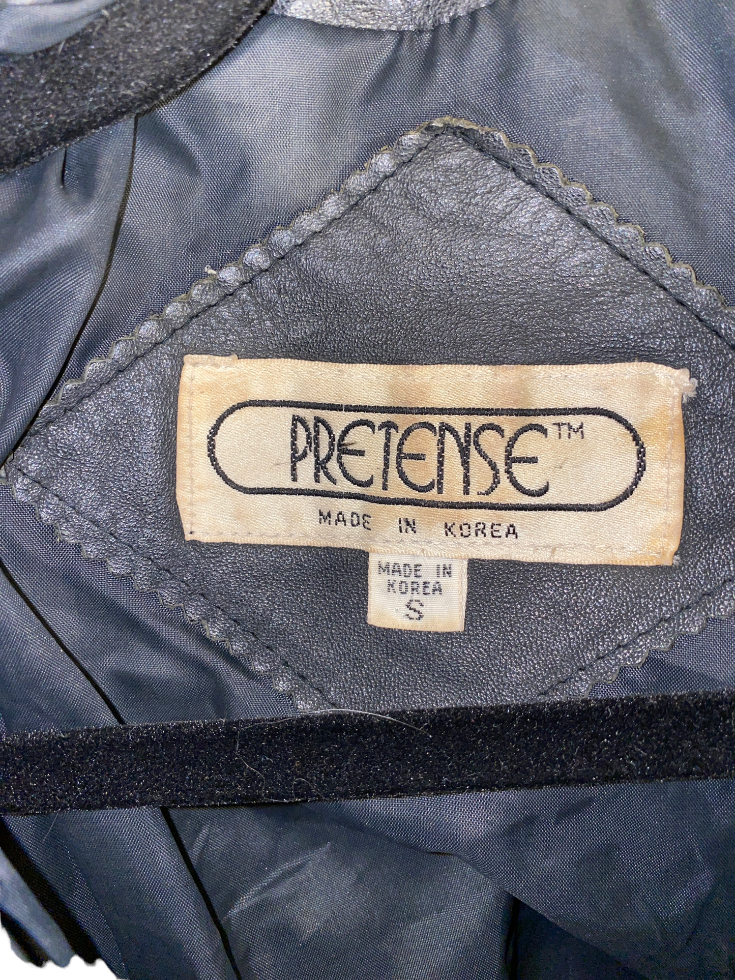 1980s Rhinestone Leather Biker Jacket