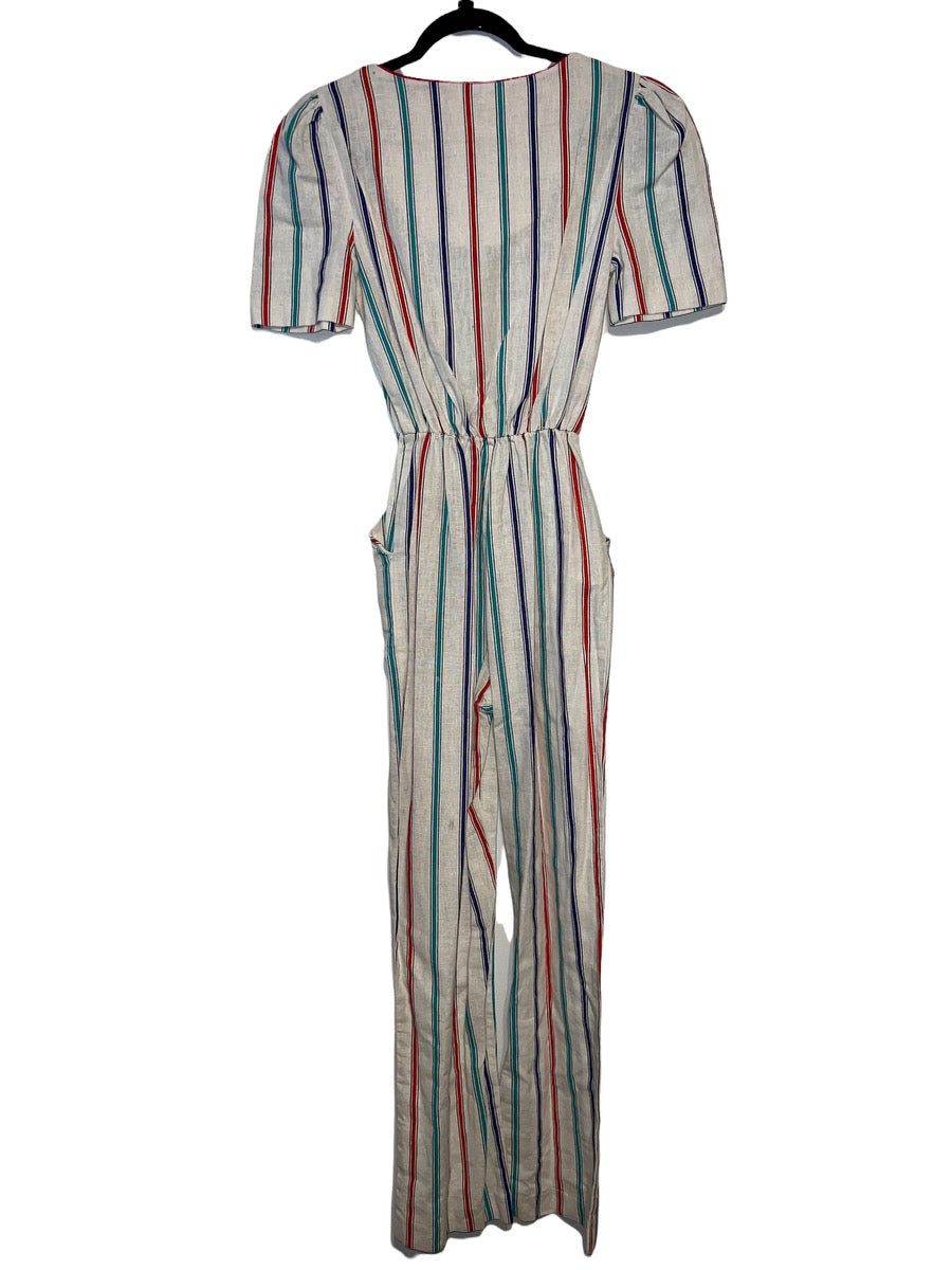 1970's Rainbow Stripe Jumpsuit by Pance