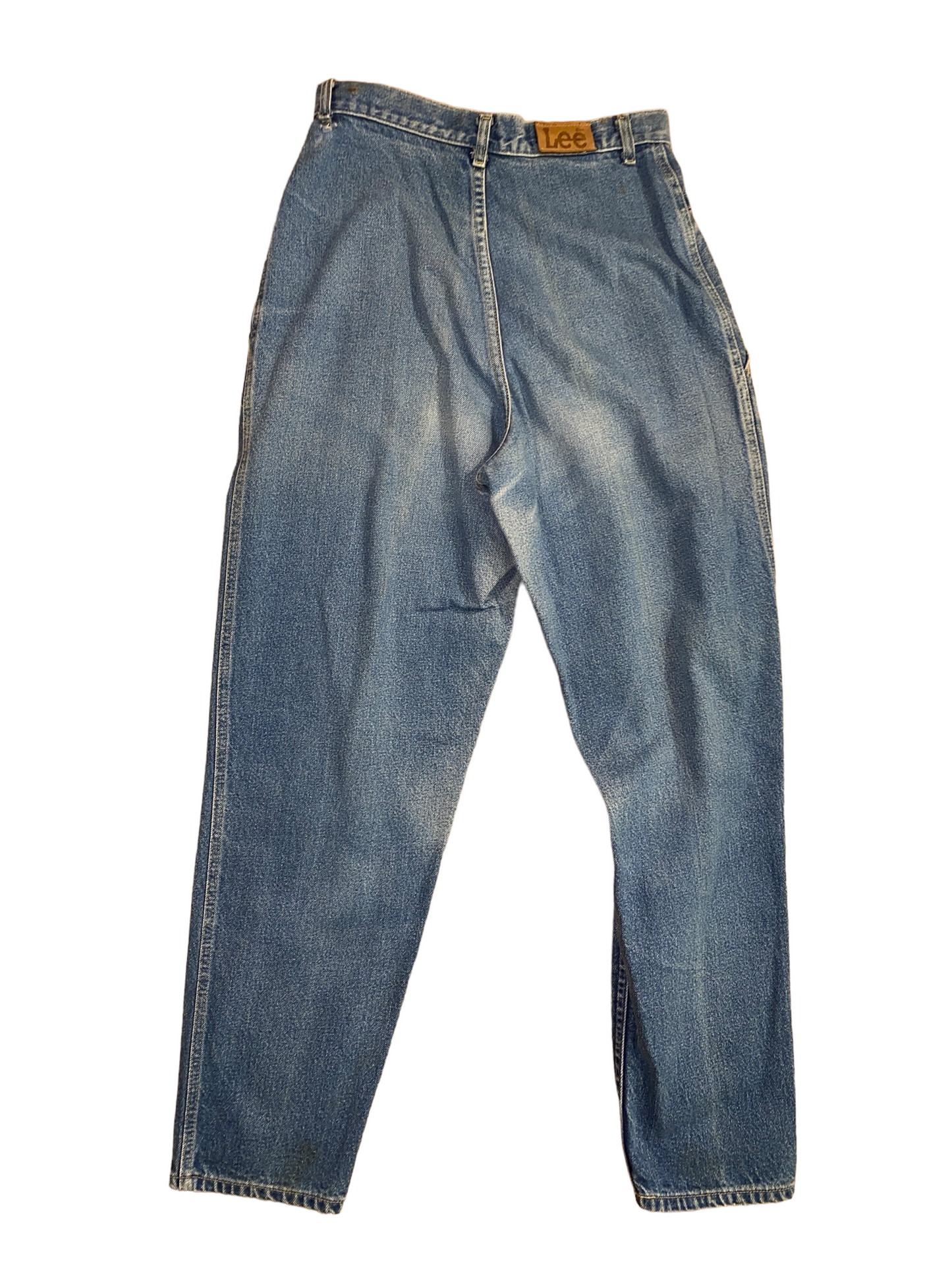 1980s Lee High Waisted Pleated Denim Pants