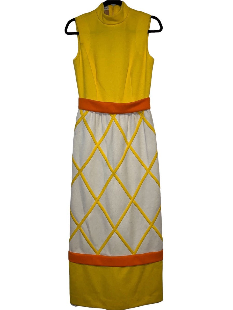 1970s Bright Maxi Dress by Ayres Unlimited
