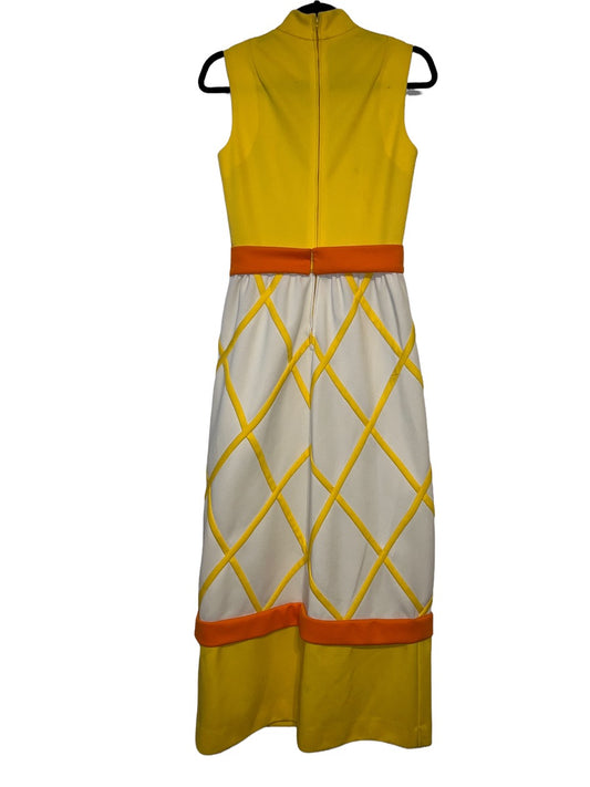1970s Bright Maxi Dress by Ayres Unlimited