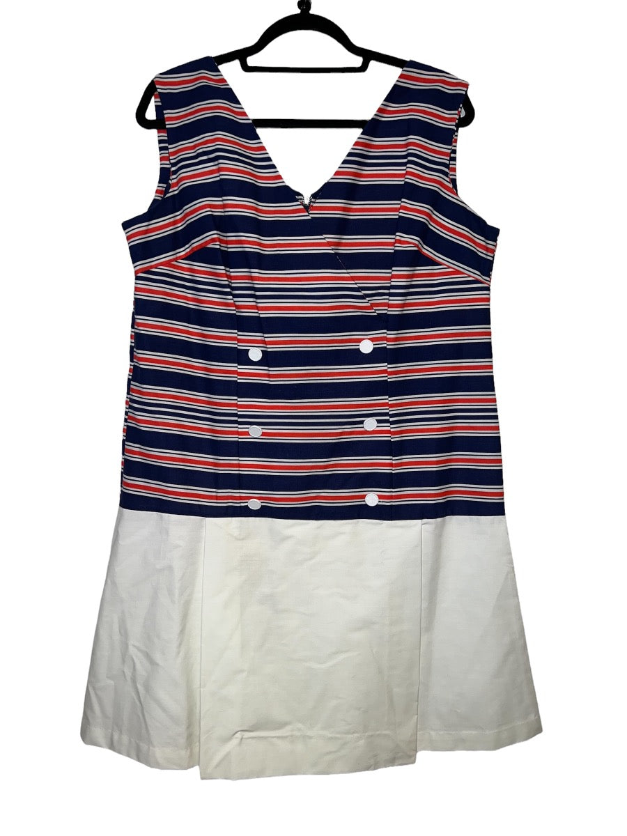 1970's Sears Sailor Themed Romper Tennis Dress