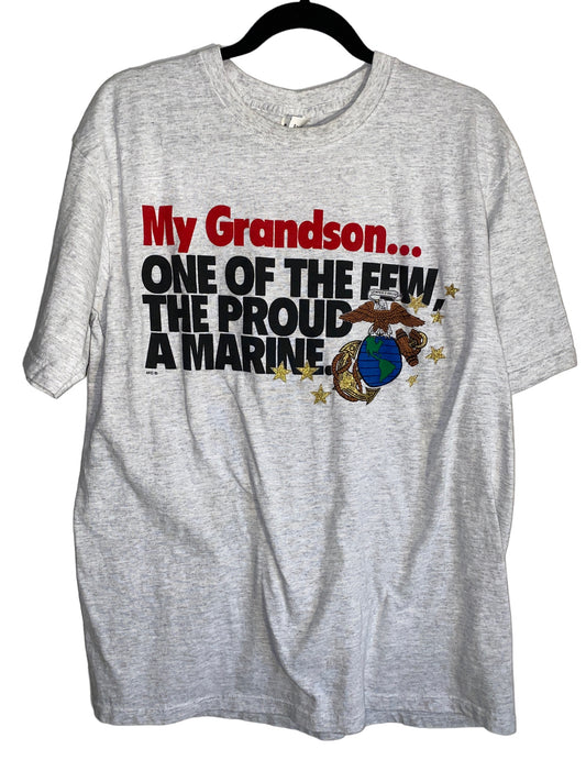 Vintage Marines Shirt My Grandson The Few The Proud