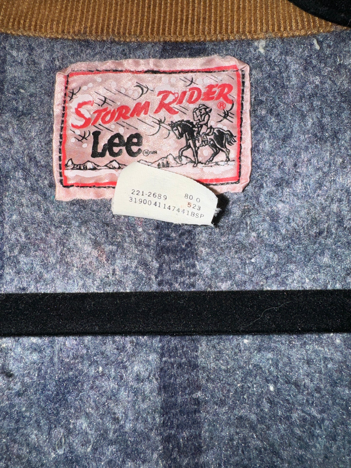 Vintage Lee Jacket Blanket Lined Lee Storm Rider Denim Coat