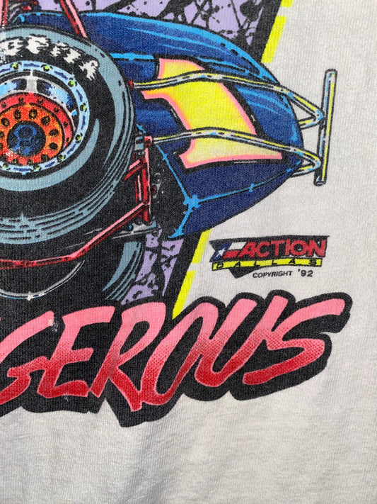 Vintage Dirt Sprint Car Shirt 1990s Sex Was Safe Racing Was Dangerous