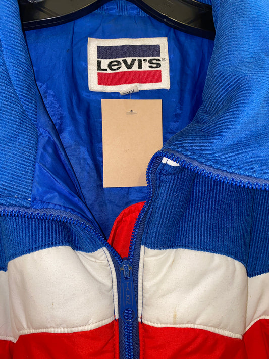 Vintage Levi's Corduroy Puffer Jacket Western Ranch Style