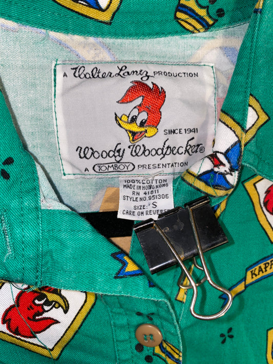 Vintage Woody Woodpecker Kappa League Button Up