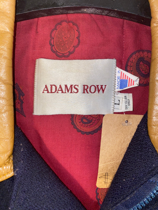 Vintage Dock Worker Jacket Adams Row 1980s Leather Trim