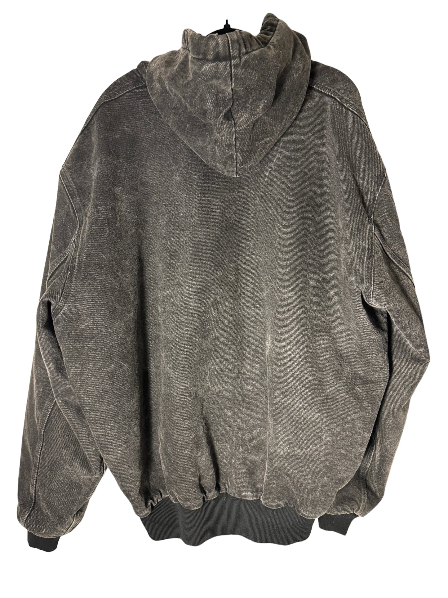 Vintage Black Denim Blanket Lined Carhartt Jacket