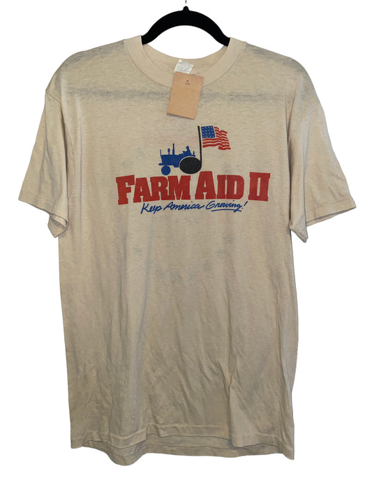 Vintage Farm Aid II Shirt 1986 Willie Nelson Neil Young