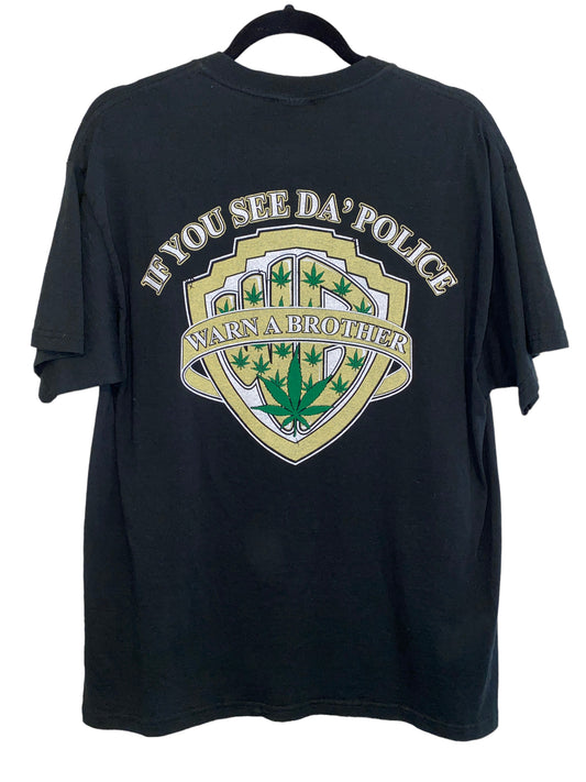 Vintage Marijuana Shirt If You See Da Police Warn A Brother