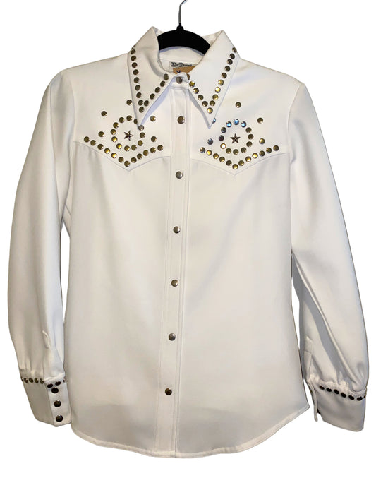 Vintage 1970s Studded Suit Set Elvis Jumpsuit Disco Cowgirl