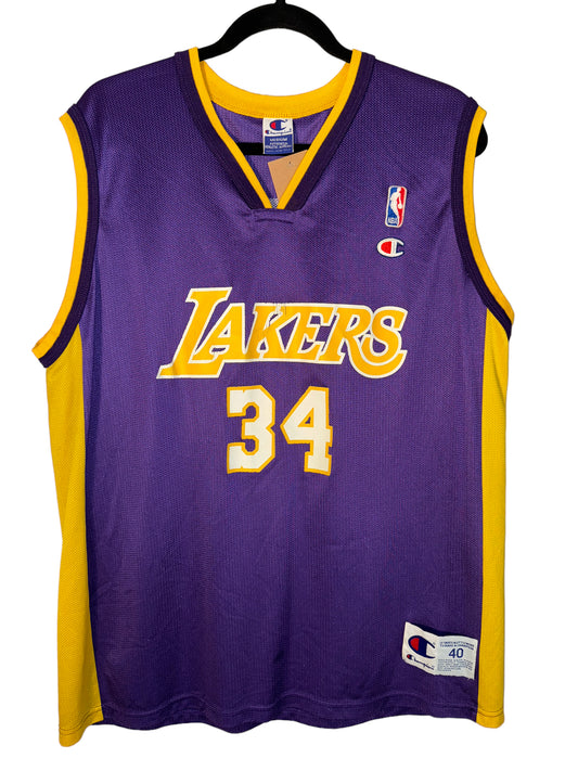 Vintage Shaquille O'Neal Jersey Los Angeles Lakers by Champion