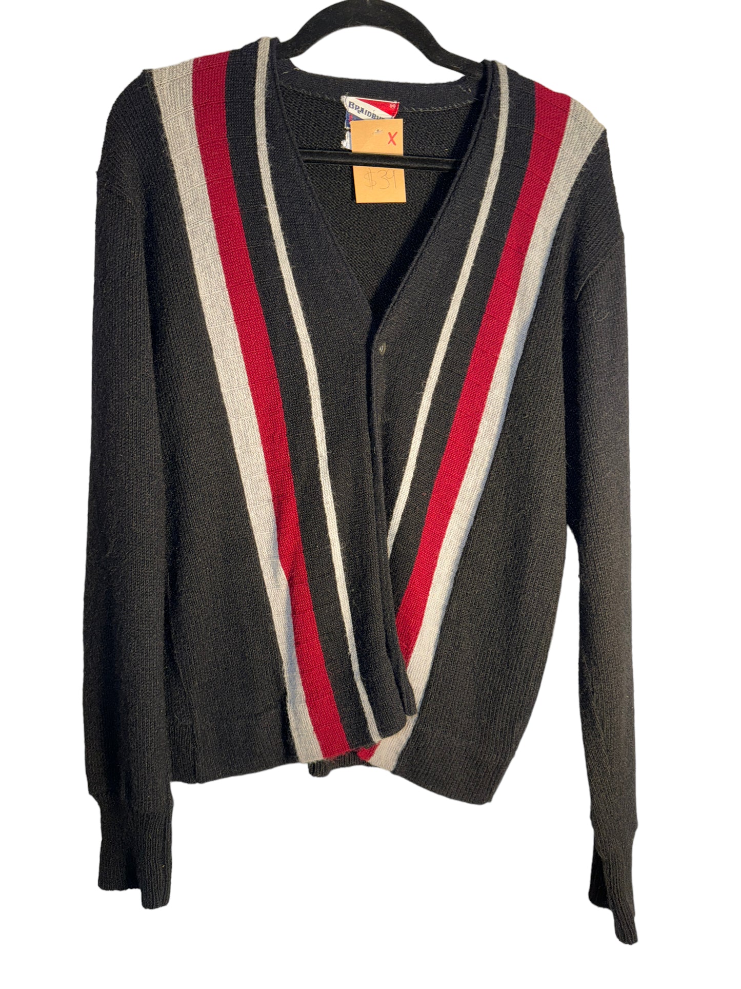 Vintage Striped Cardigan by Braidburn