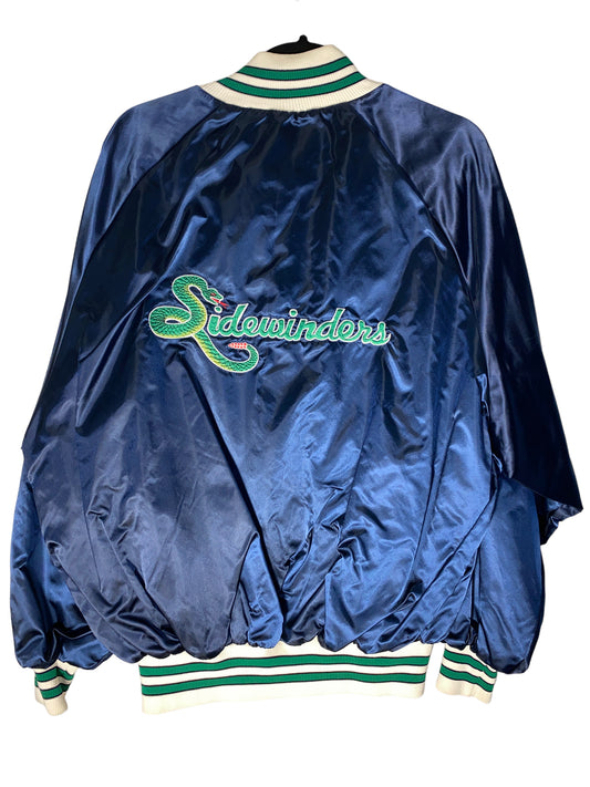 Vintage Satin Bomber Sidewinders Baseball Jacket
