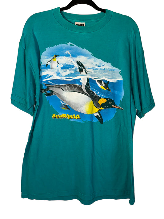 Vintage Sea World Shirt Penguins 1990s
