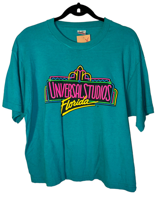 Vintage Universal Studios Shirt Neon Print 1990s