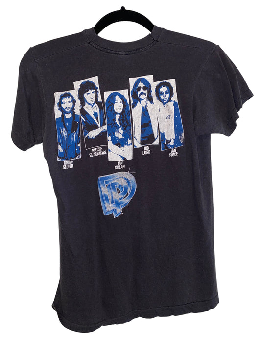 Vintage Deep Purple Shirt 1980s Perfect Strangers Tour Group Photo