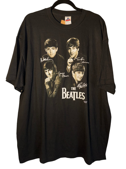 Vintage Beatles Shirt Paul McCartney John Lennon Signatures