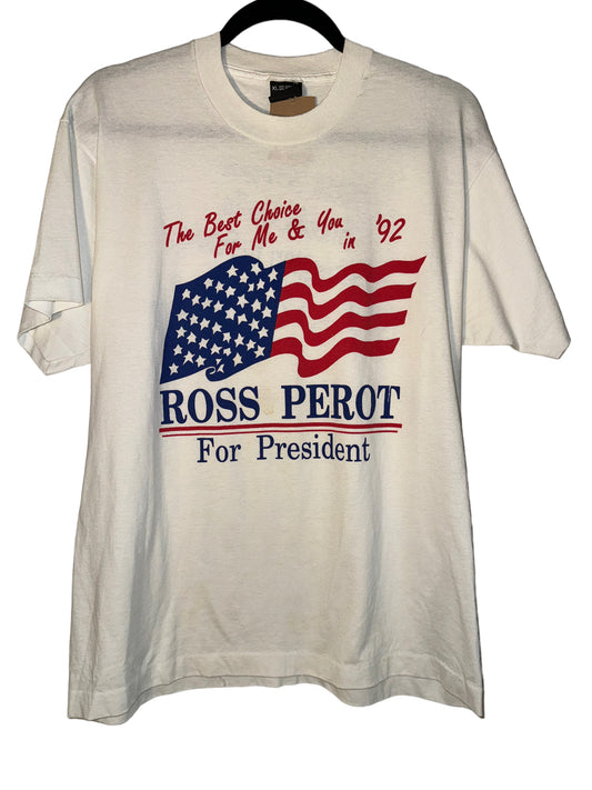 Vintage Ross Perot Shirt 1992 Election Tee
