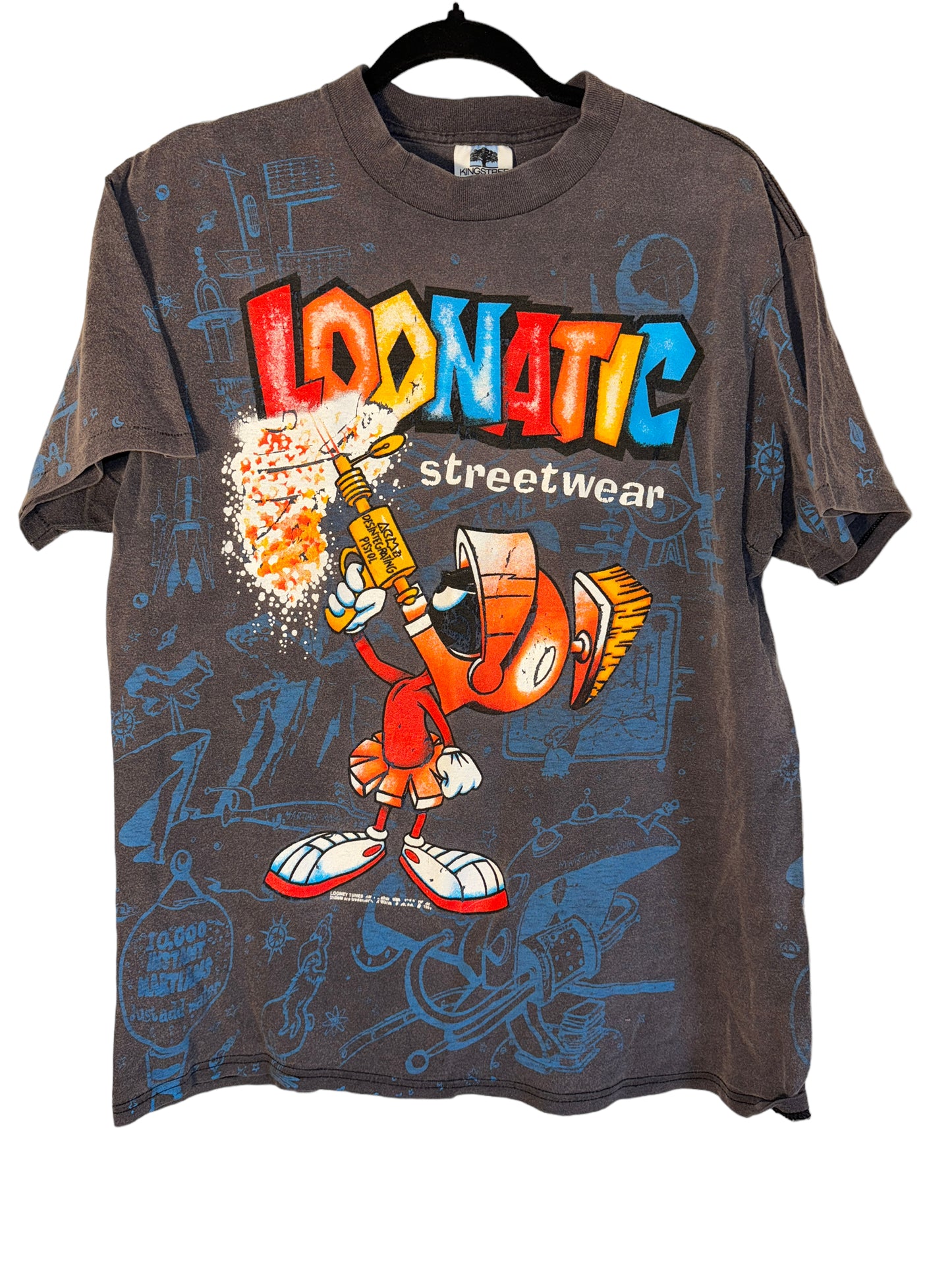 Vintage Marvin The Martian Shirt AOP Loonatic Streetwear 1990s