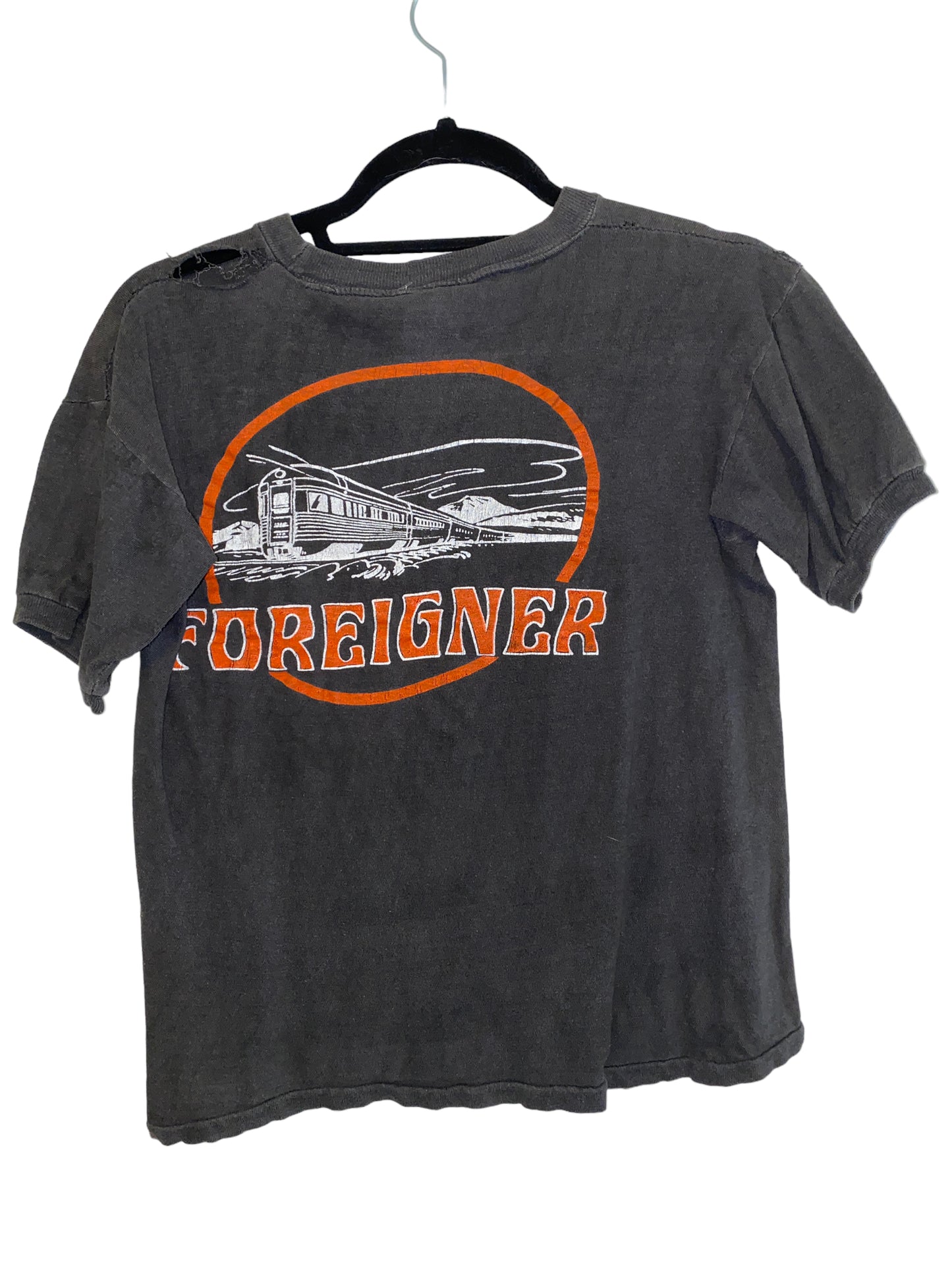 Vintage Foreigner Shirt 1980s Group Photo