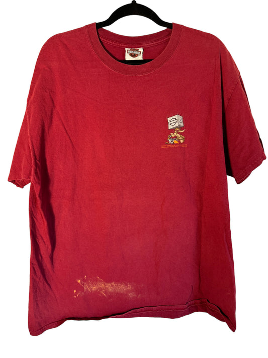 Harley Davidson Looney Tunes Shirt Roadrunner Wylie Coyote Grand Canyon