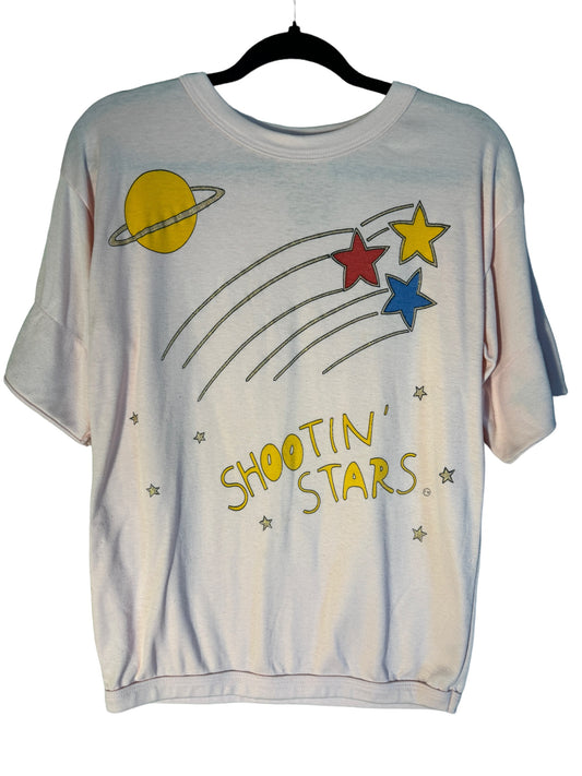 Vintage Shootin' Stars Shirt Saturn Glitter Stars