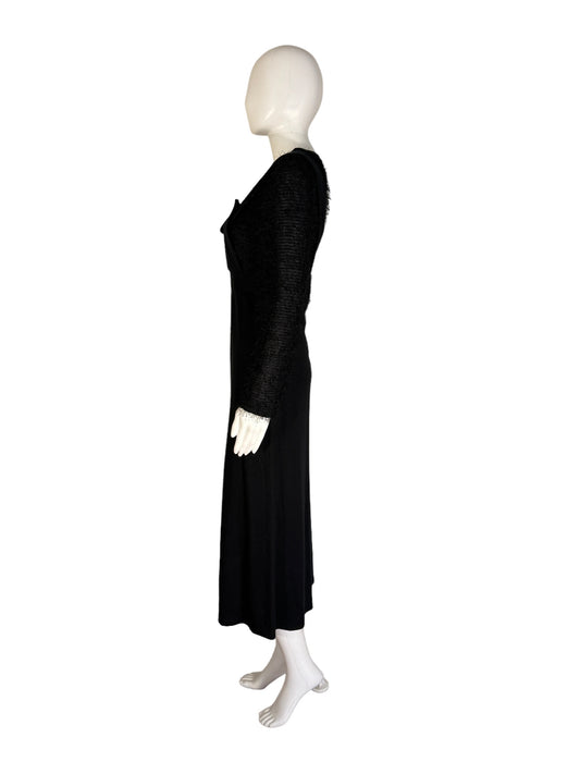 Vintage Faux Mohair Dress by Karloza Made In Italy Coverall Dress