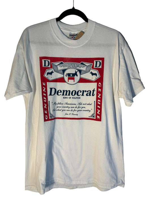 Vintage Democrat Shirt Budweiser Parody