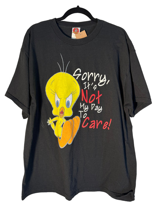 Vintage Tweety Shirt Tweey Bird Warner Bros Not My Day To Care